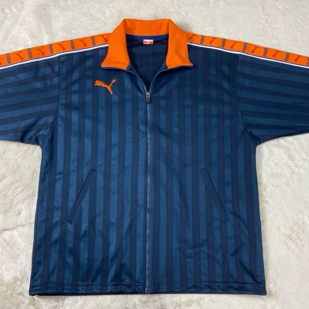 PUMA プーマ ジャージ オレンジ ネイビー y2k