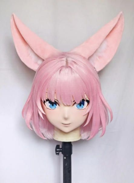 全頭マスク カツラ付き NO.791 フルマスク ドール ヘッドロリータ人形 コスプレ 着ぐるみ 全頭面 コスチューム kigurumi