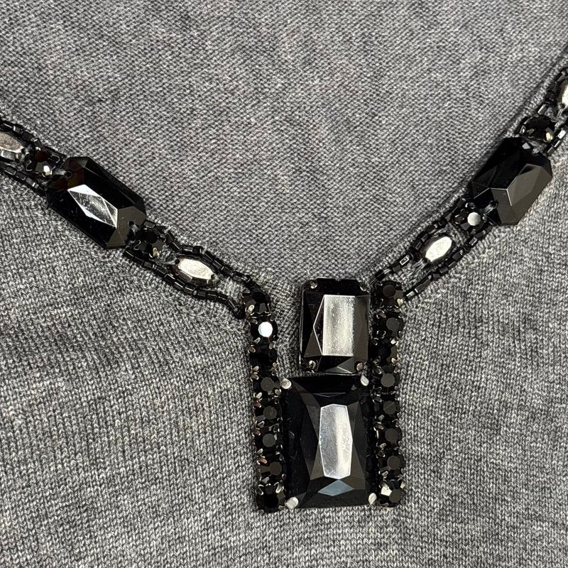 M-premier BLACK エムプルミエ ワンピース チャコールグレー 36