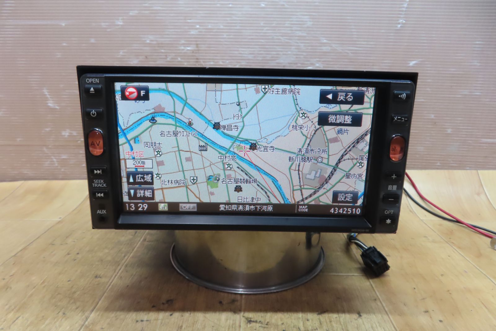 動作保証付F0414/日産純正　 SANYO　HS309-W 　SDナビ　2012年　CD DVD再生OK