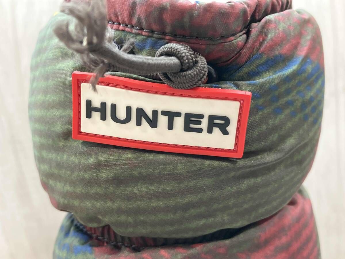 hunter 24cm snow quilt check ハンター スノーブーツ ウィンター
