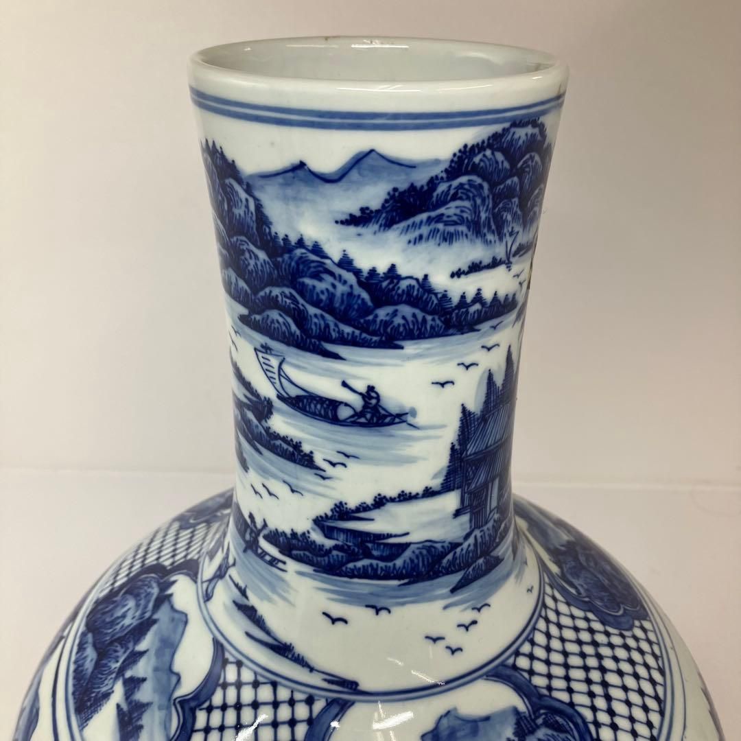 青花大花瓶 高さ38cm