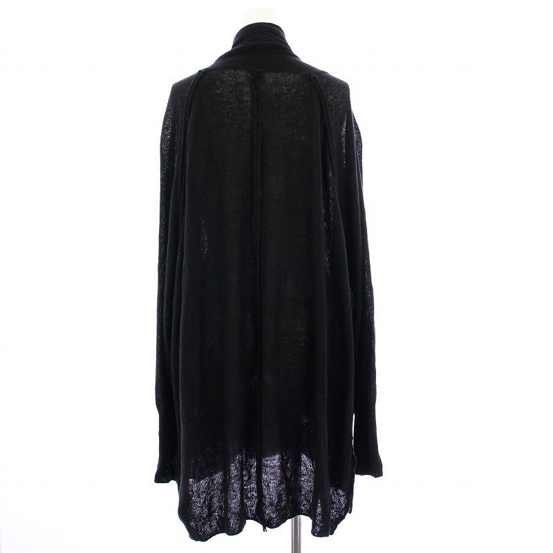 Yohji Yamamoto リネン ロング ニット 着流し カーディガン ヨウジヤマモト YOHJI YAMAMOTO RAGNE KIKAS 21AW リネンシルク