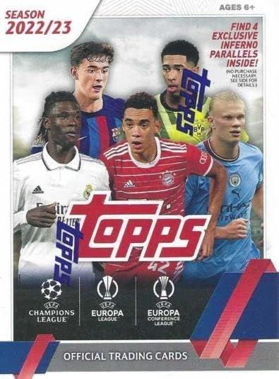 2025|23 Topps UEFA Club Competitions Soccer ブラスターボックス 7パック 1パック当たり6枚入り 並行輸入品
