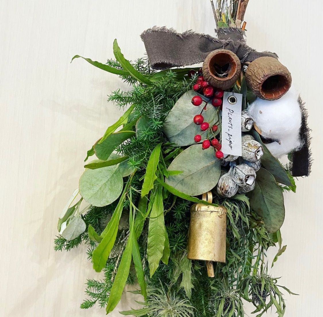 クリスマススワッグ＊ネイティブフラワー☆ドライフラワースワッグ 再販】ネイティブフラワーのスワッグ(ドライ) スワッグ hanaya＊as