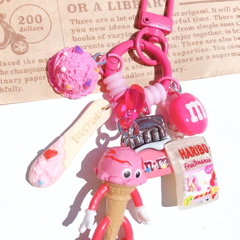 じゃらじゃらキーホルダー ピンク フレーバーズ - メルカリ