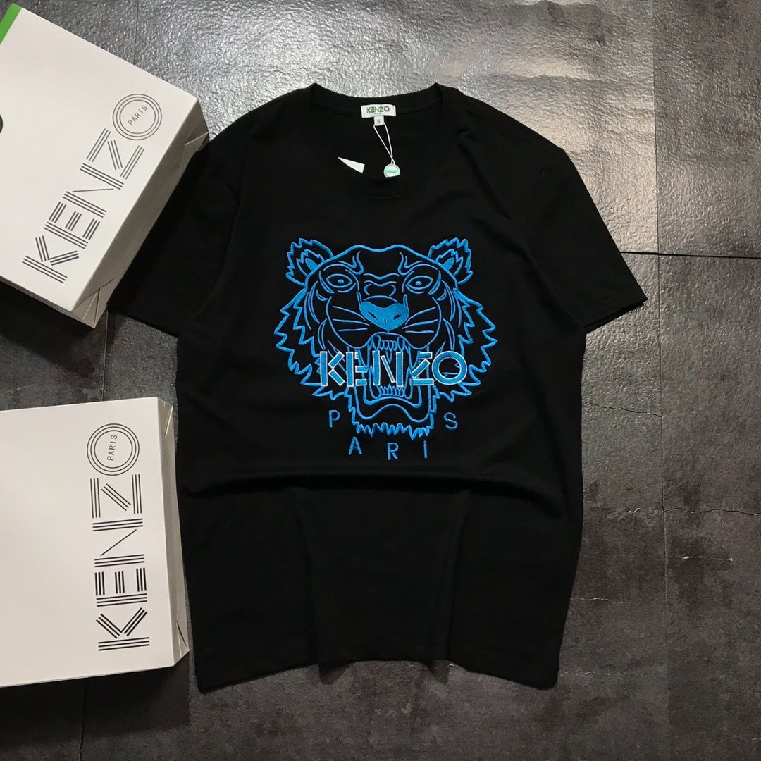 新品 KENZO 刺繍 T シャツ ブラック