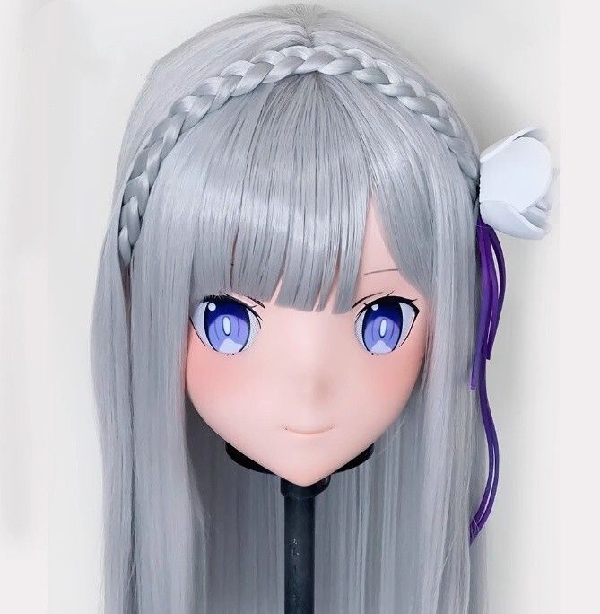 全頭マスク カツラ付き ロック付き NO.72 フルマスク ドール