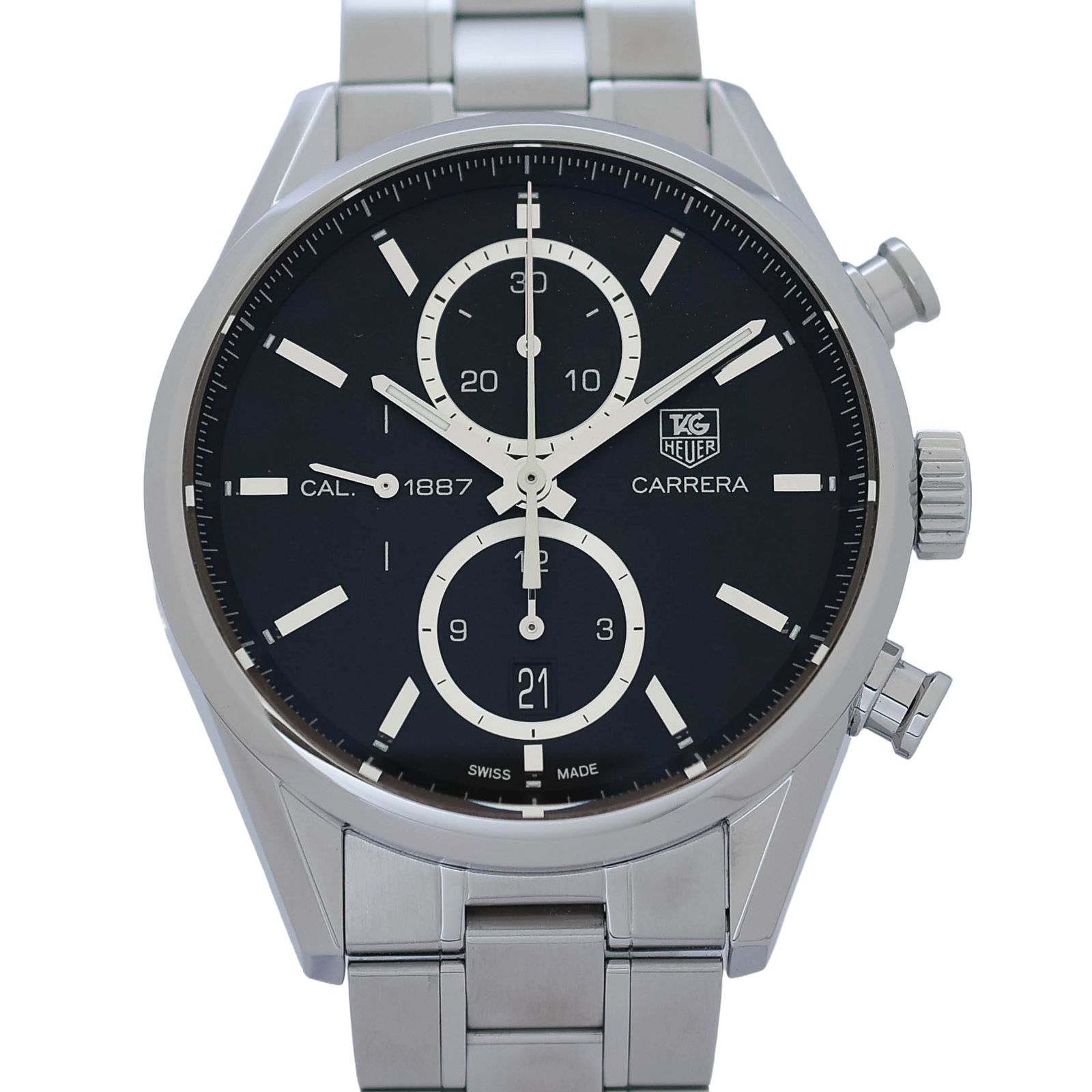 タグホイヤー TAG HEUER カレラ クロノグラフ 1887 CAR2110.BA0720 TAG Heuer Carrera 自動巻き 腕時計 メンズ ユニセックス 黒