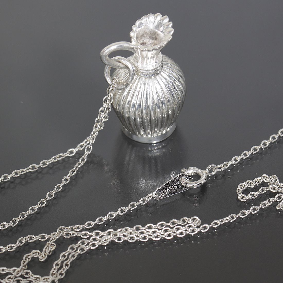 ミキモト MIKIMOTO ネックレス シルバー950 パヒュームボトル 