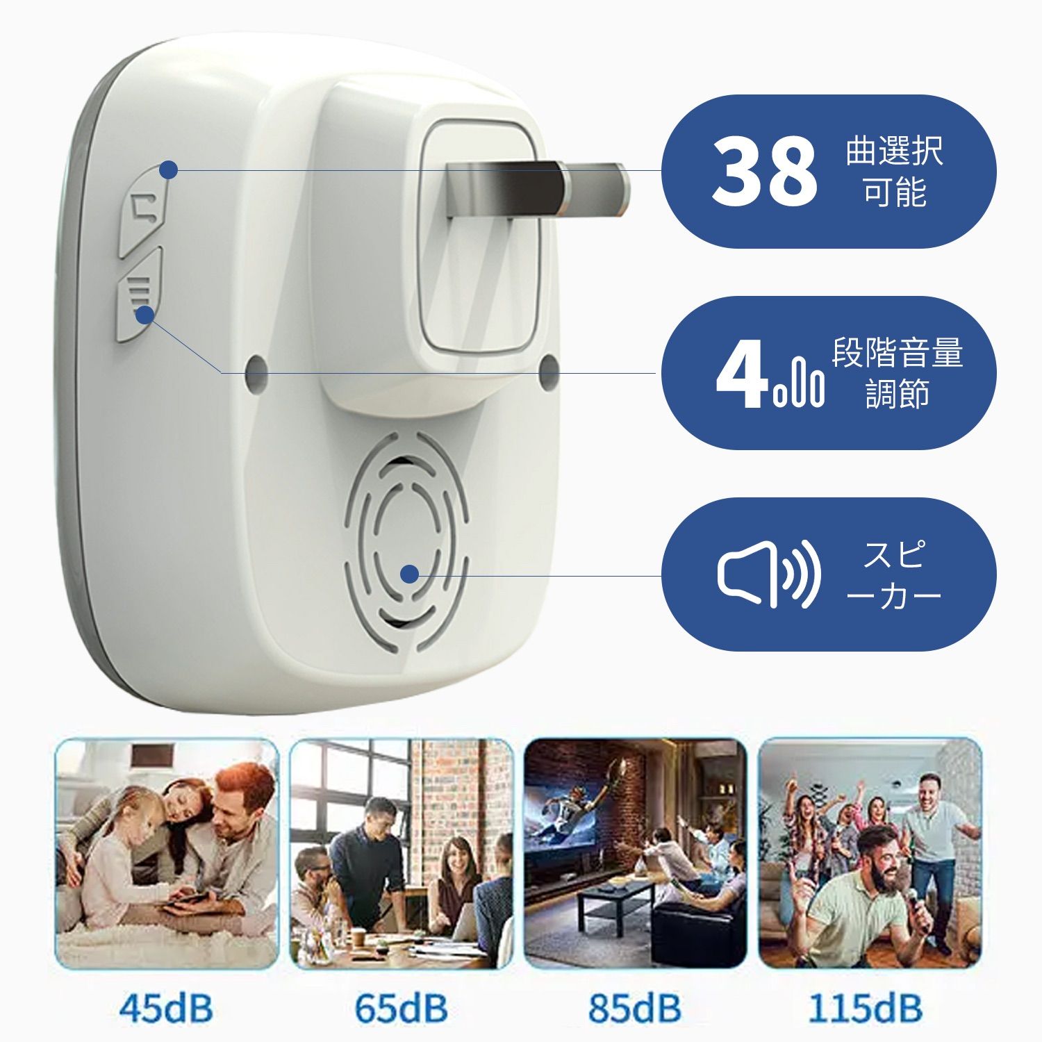 【ラーチ】☆ワイヤレスチャイム　呼び出しベル Amazon.co.jp: ワイヤレスチャイム 【(8.3インチ大画面) 本体+