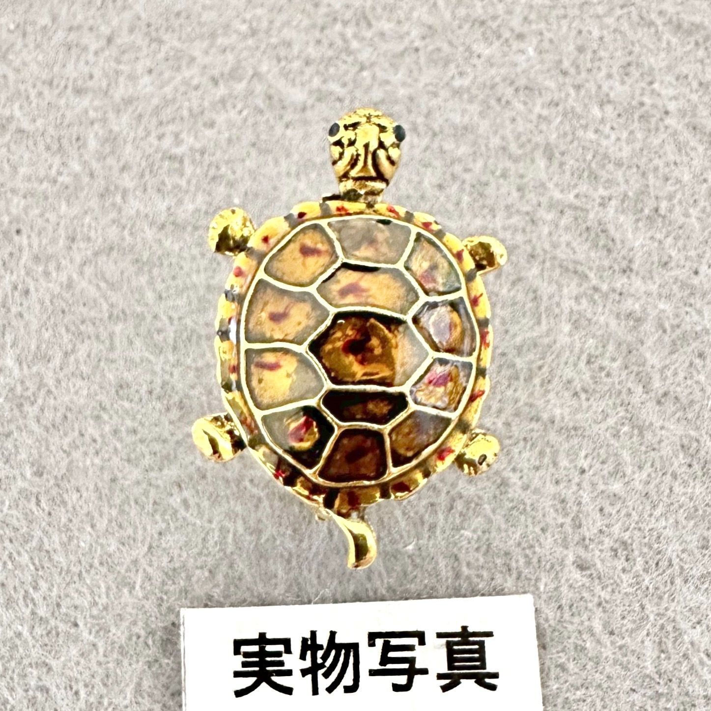 べっ甲ブローチ　三越　レトロ　アンティーク　海亀　天然素材　アクセサリー亀かめ べっ甲ブローチ 三越 レトロ アンティーク 海亀 天然素材