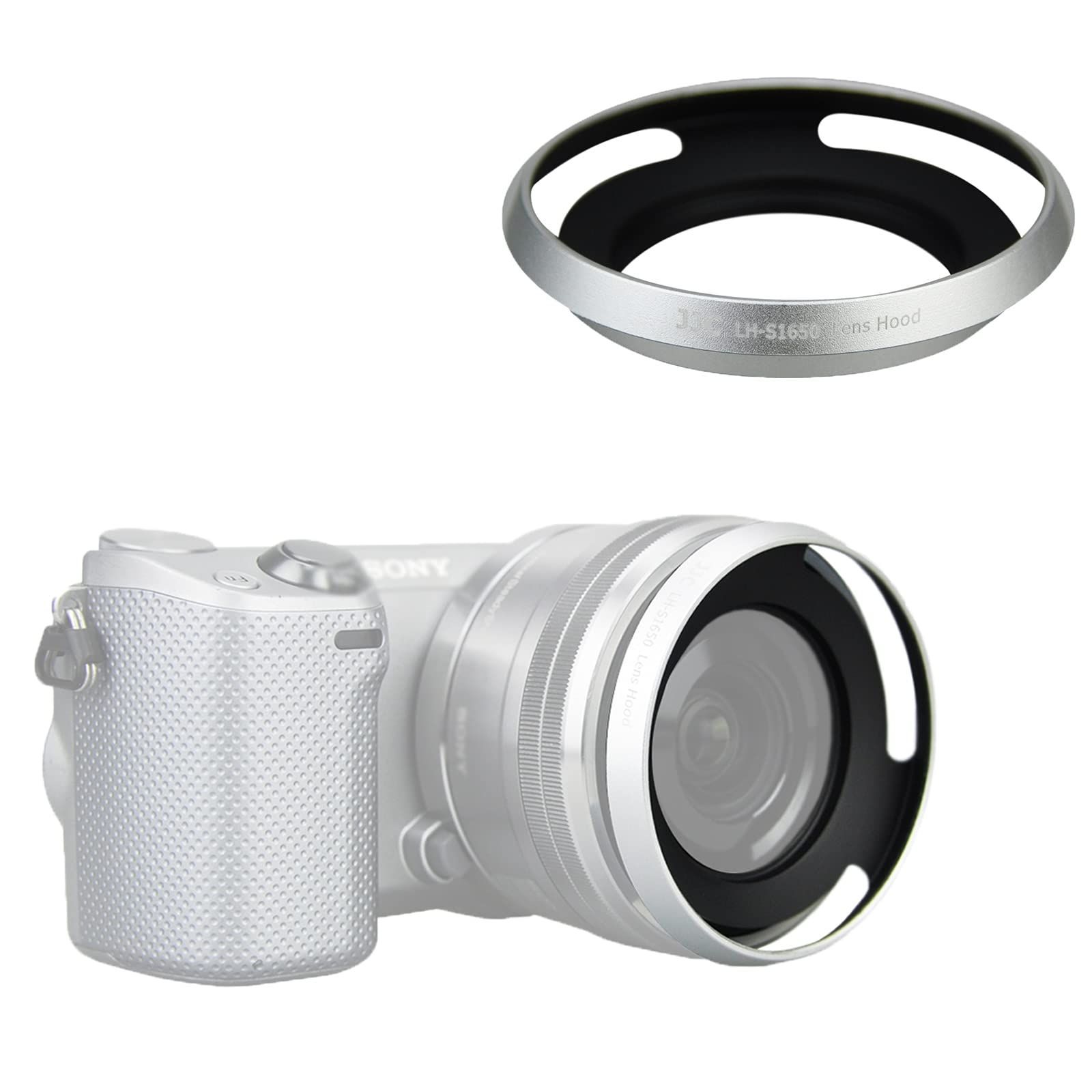 SONY ズームレンズ シルバー レンズフード付き Amazon.co.jp: JJC ネジ込み式 レンズフード Sony E PZ 16-50mm