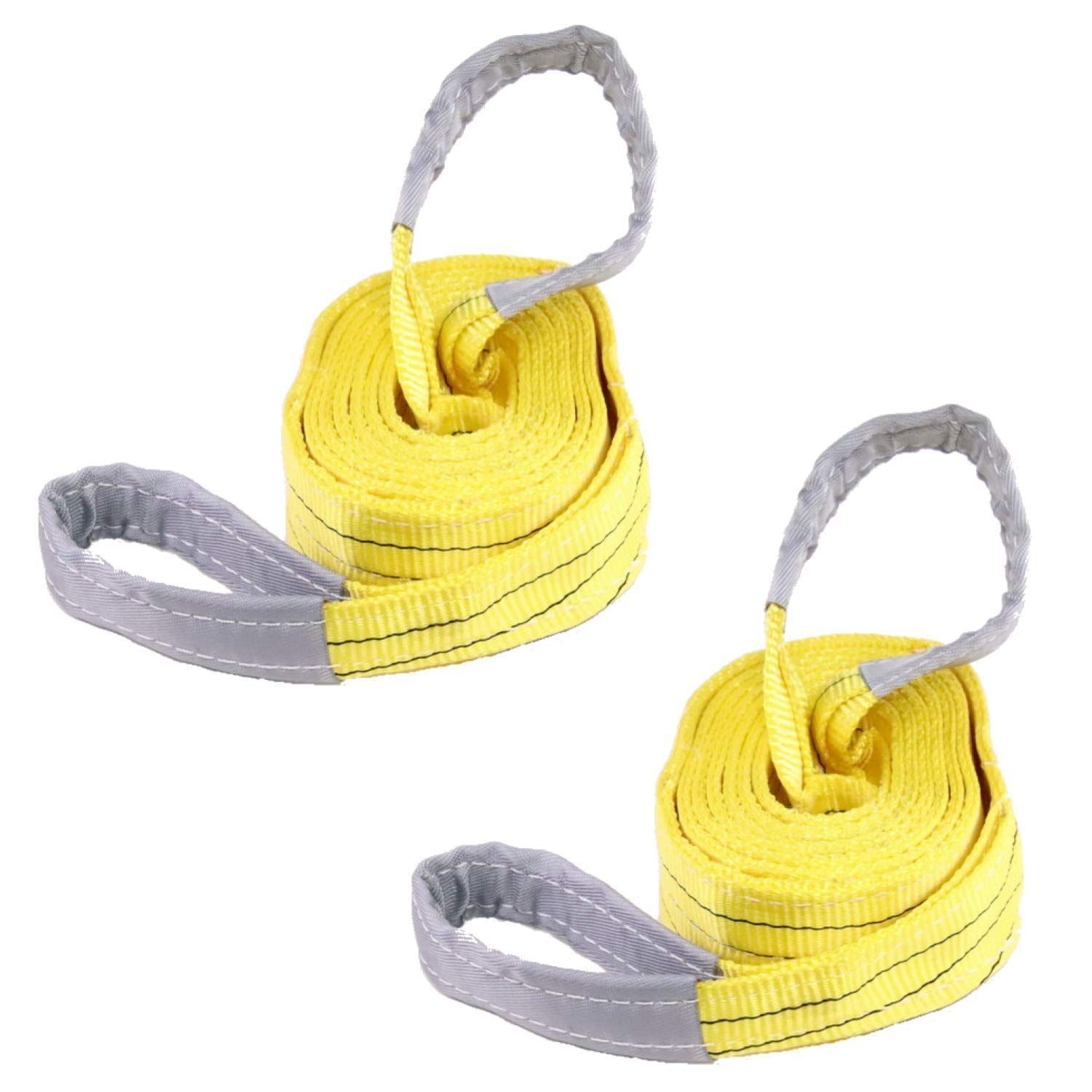 5m HELIX スリングベルト 2本セット 5m 幅75mm 使用荷重3000kg ナイロンスリング 吊上げ 牽引 ヘリックス 3T 日本語仕様書付 (5m)