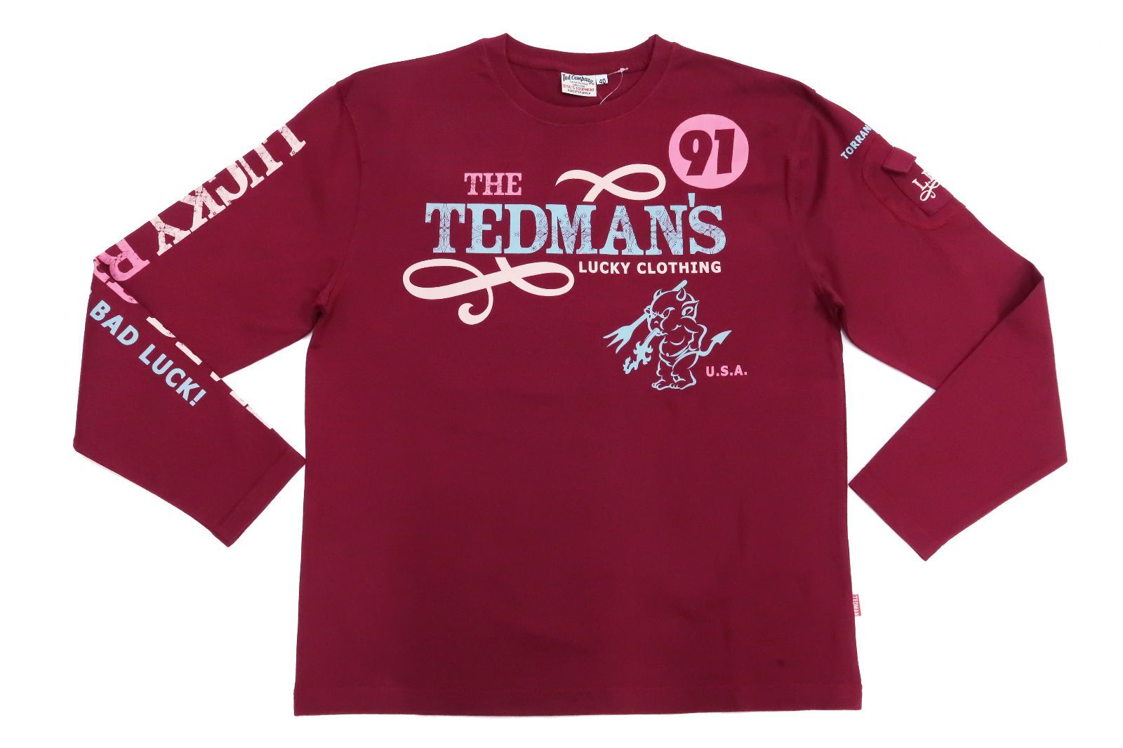 テッドマン TED MAN デビル プリント ロングスリーブ Tシャツ 44