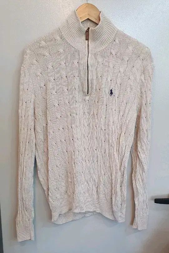 ポロ Ralph Lauren ラルフローレン ハーフジップアップ ケーブル ニット セーター L サイズ