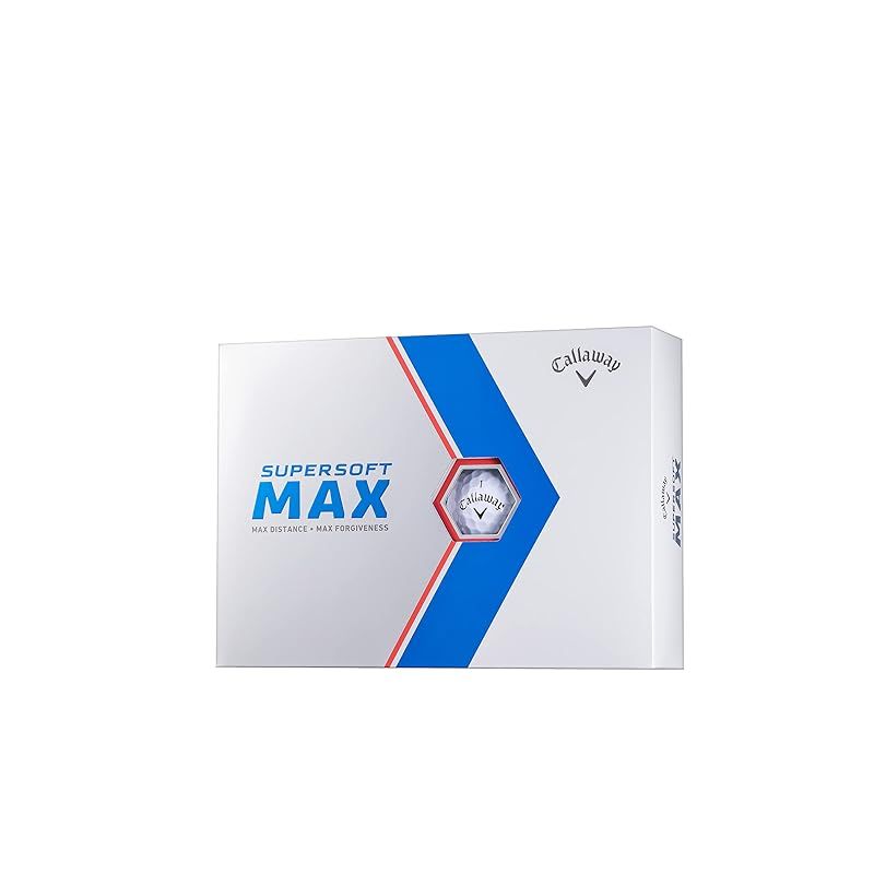キャロウェイ(Callaway) ゴルフボール SUPERSOFT MAX 23 1ダース(12個入り) 2ピース構造 ホワイト 1