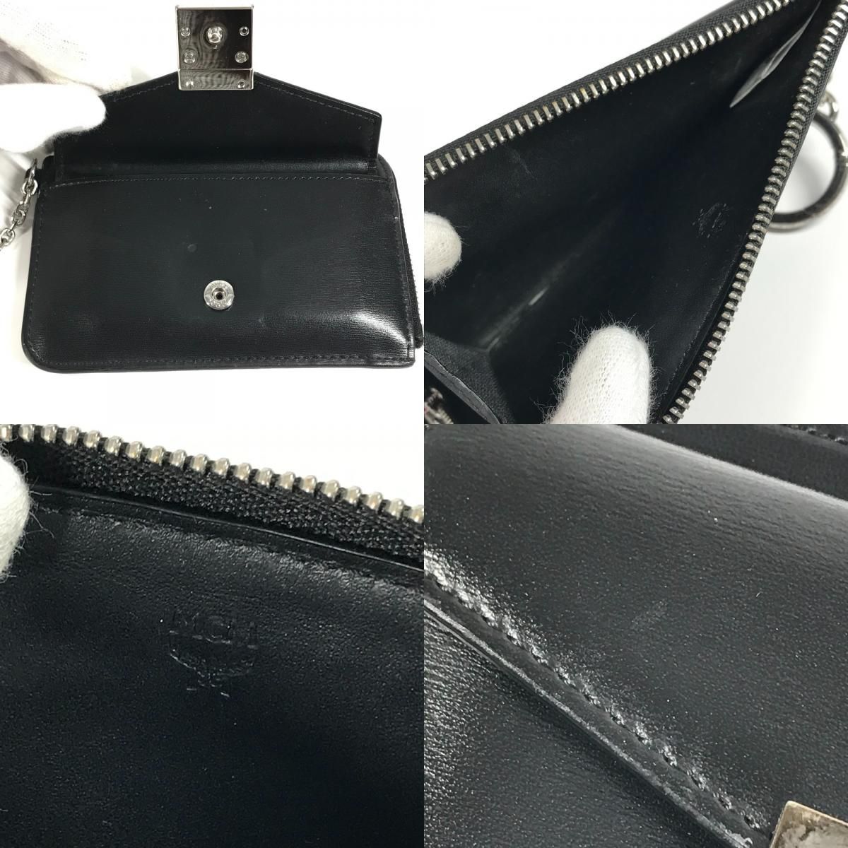 MCM エムシーエム コインケース ロゴ フラグメントケース レザー