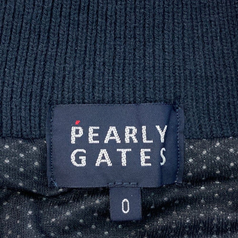 サイズ：0 PEARLY GATES パーリーゲイツ  裏地付き 長袖ニットジャケット  ネイビー系 [240101432147] ゴルフウェア レディース ストスト サイズ：0 PEARLY GATES パーリーゲイツ 裏地付き 長袖ニット
