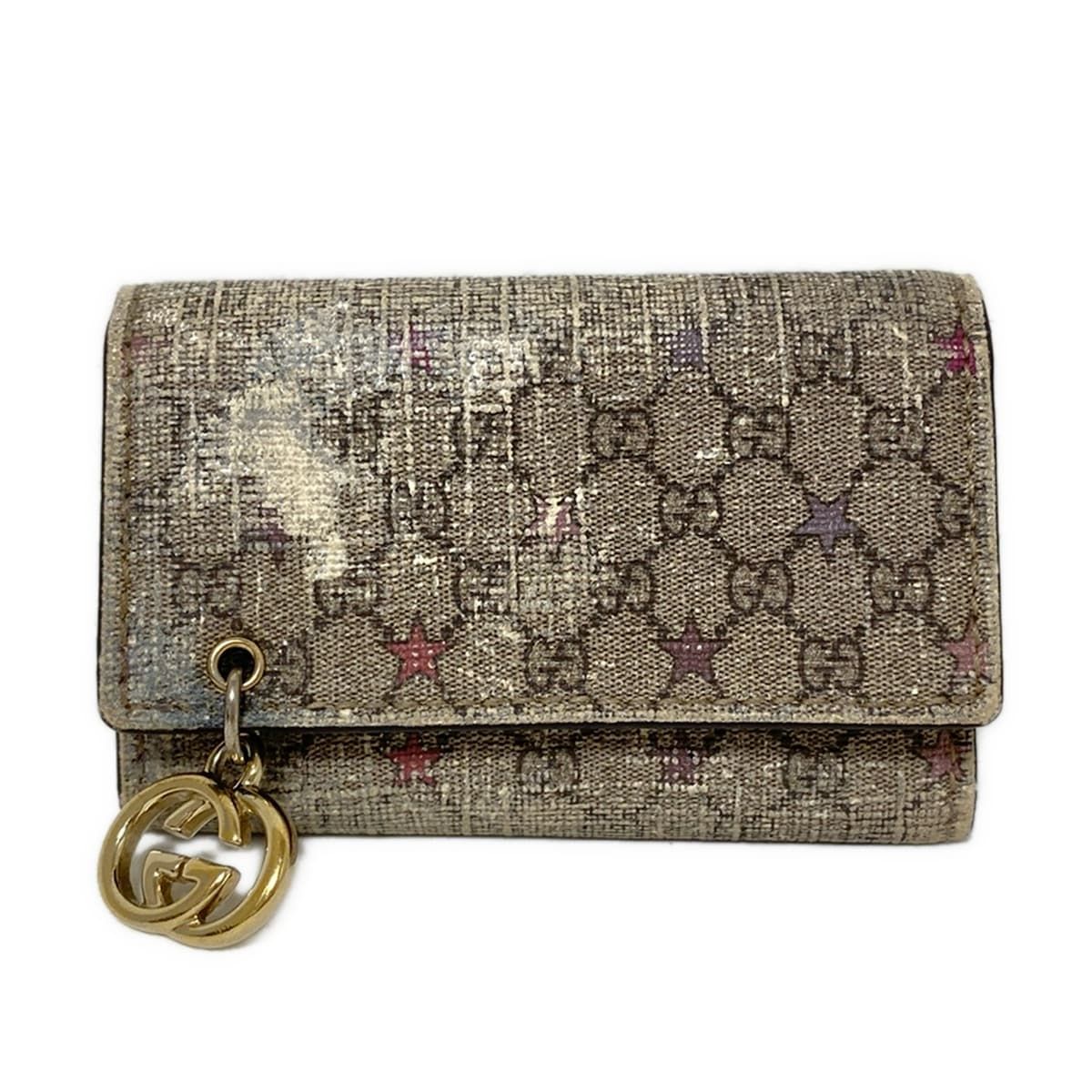 Thumbnail of GUCCI Key Case GG Pierce 212111 Dark Gray x Black x Multi 6 Hook