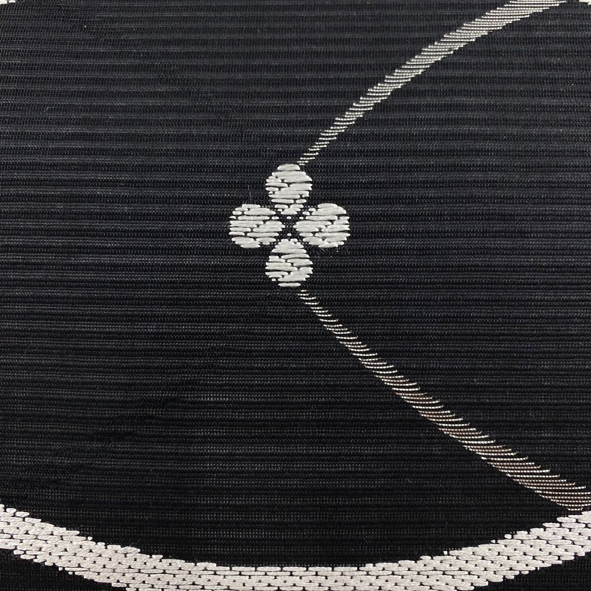 袋帯 秀品 夏帯 絽 花 芝 唐織 箔 黒 六通 正絹 【中古】 - メルカリ