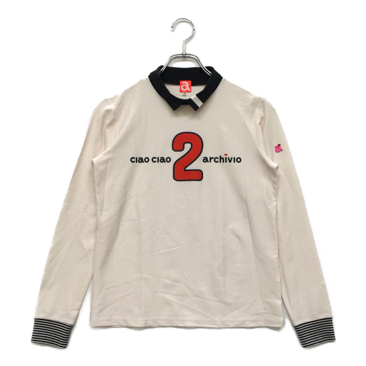 archivio - coco 中古 アルチビオ archivio レディース 長袖シャツ 38(M) 白×黒 ハイネックカットソー 秋冬素材 ボーダー archivio - coco 中古 アルチビオ archivio レディース 長袖