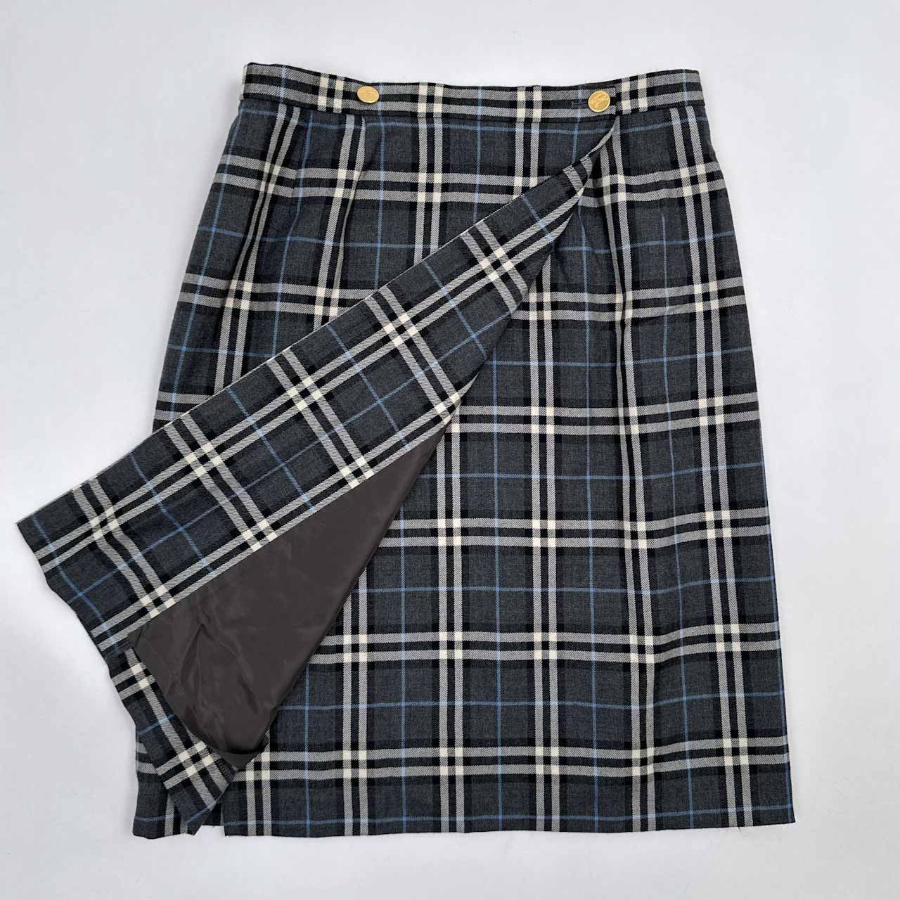 Burberrys バーバリーノバチェック90s 巻きスカートヴィンテージ