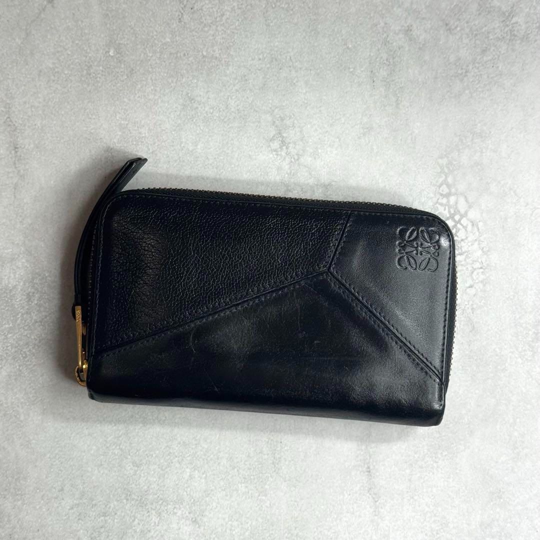 ロエベ パズル 長財布 アナグラム パズル ブラック LOEWE（ロエベ） PUZZLE ZIP AROUND WALLET パズル ジップアラウンド