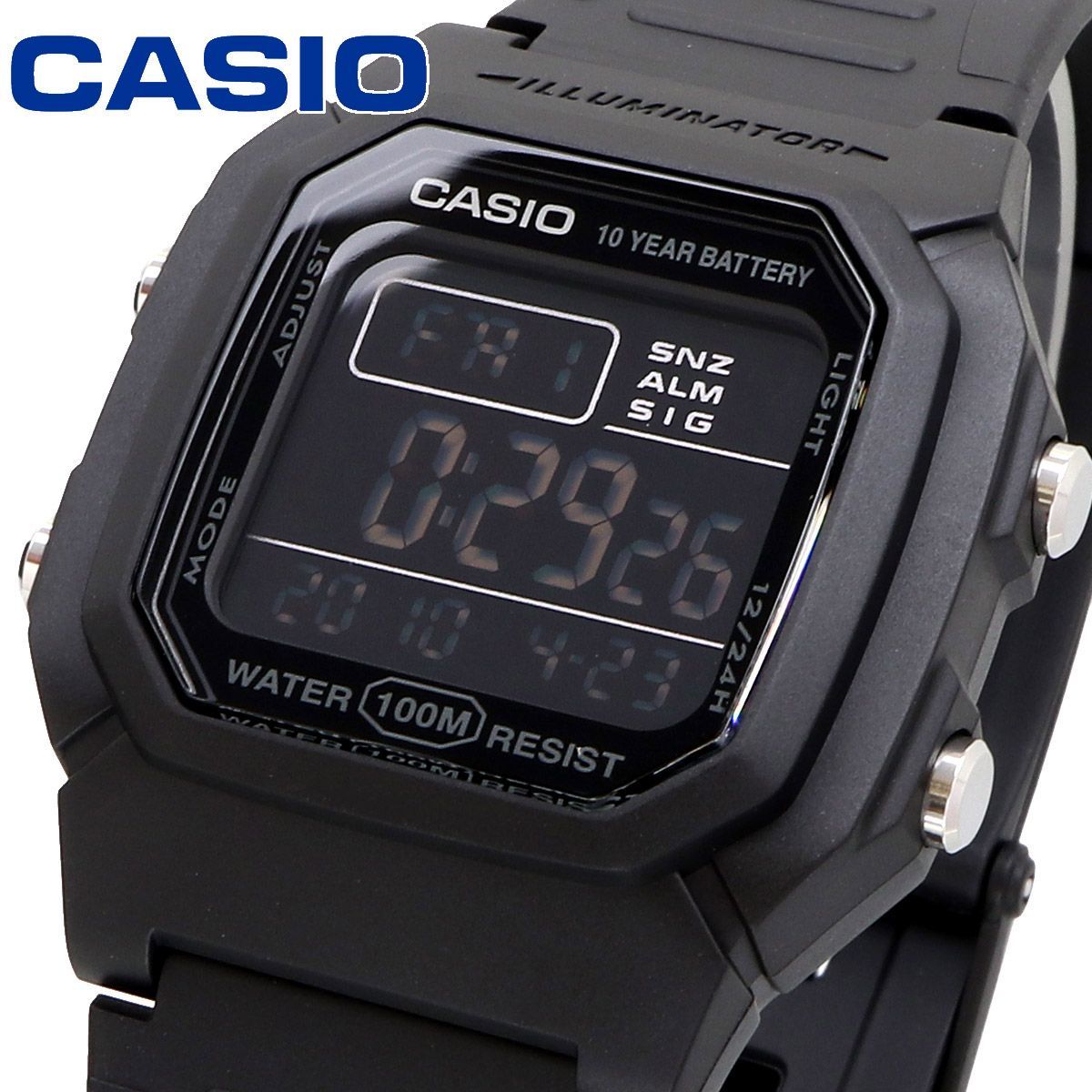新品 未使用 カシオ チープカシオ チプカシ 腕時計 W-800H-1BV-0
