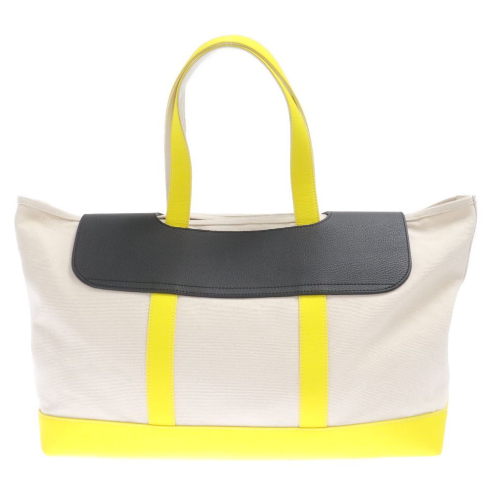 新品◇モンクレール × パームエンジェルス トートバッグ キャンバス レザー黄色 新品◇モンクレール × パームエンジェルス トートバッグ キャンバス