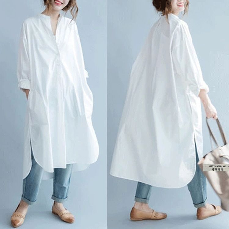 シャツ ロングシャツ フレア レディース トップス チュニック