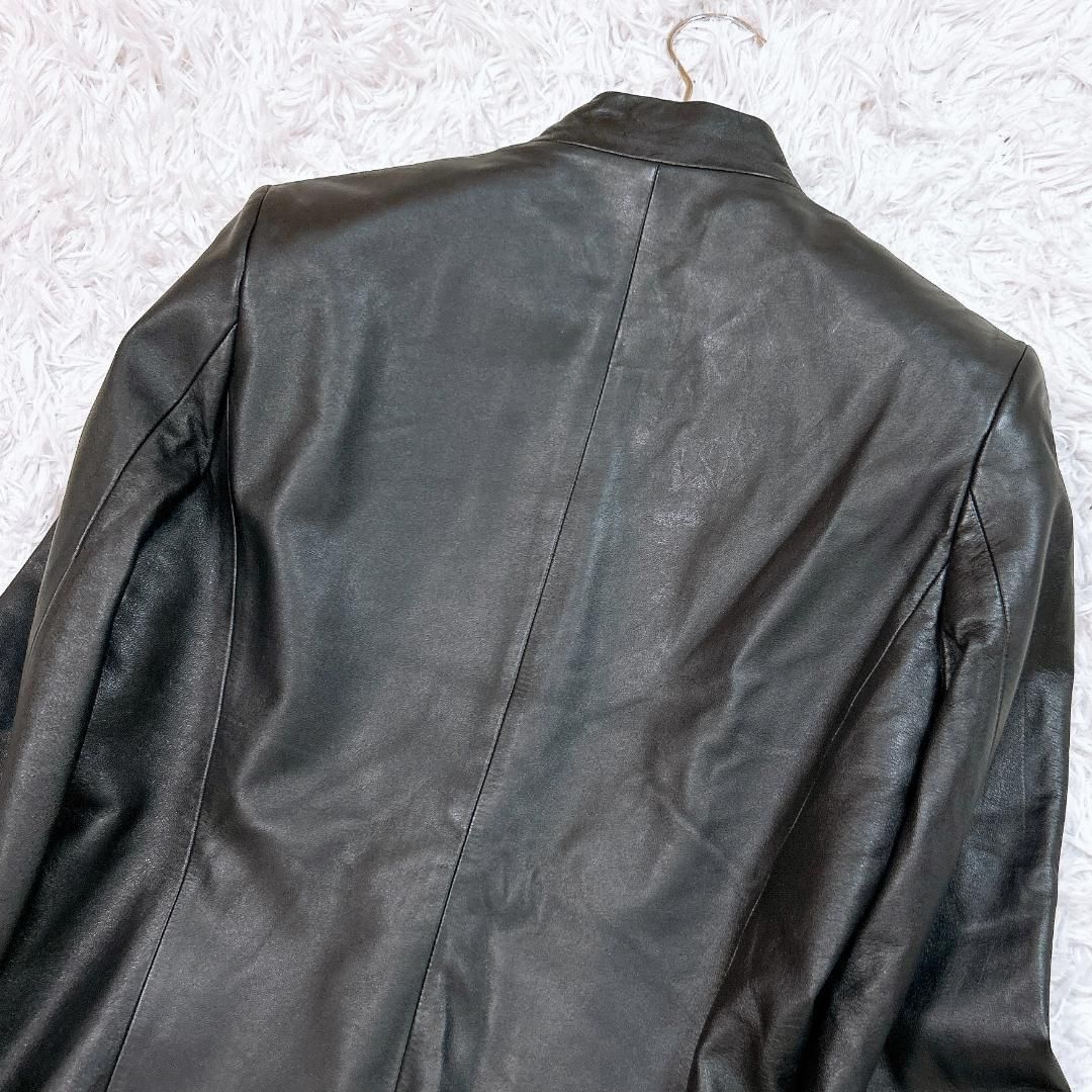 DKNY ダナキャラン 羊革 ラムレザージャケット ジップアップ ２ NICORILABO_COM