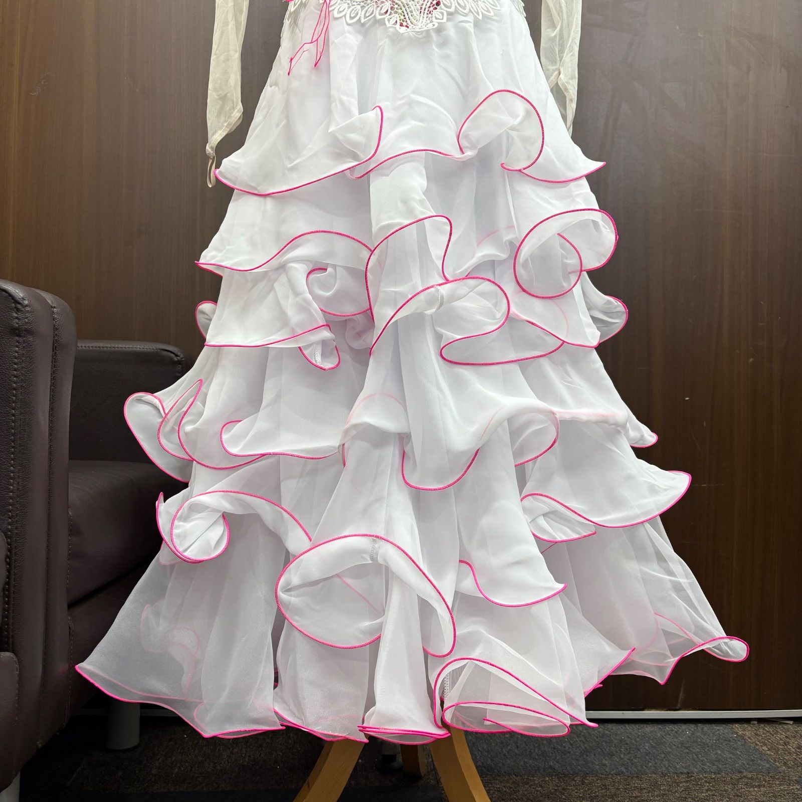 社交ダンス ドレス パスタイム PASTIME タグ付き 未使用 花柄ドレス