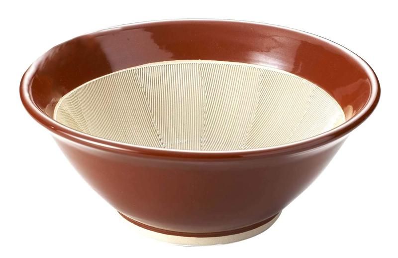 ヤマキイカイ Yamakiikai すり鉢 茶 径40cm スリ鉢13号 J8