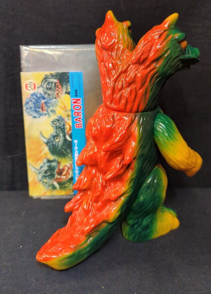 [美品]バロン350 マルサンのソフビ怪獣シリーズ 火山怪獣 マルサン マルサンのソフビ怪獣シリーズ 火山怪獣バロン350 1970年代
