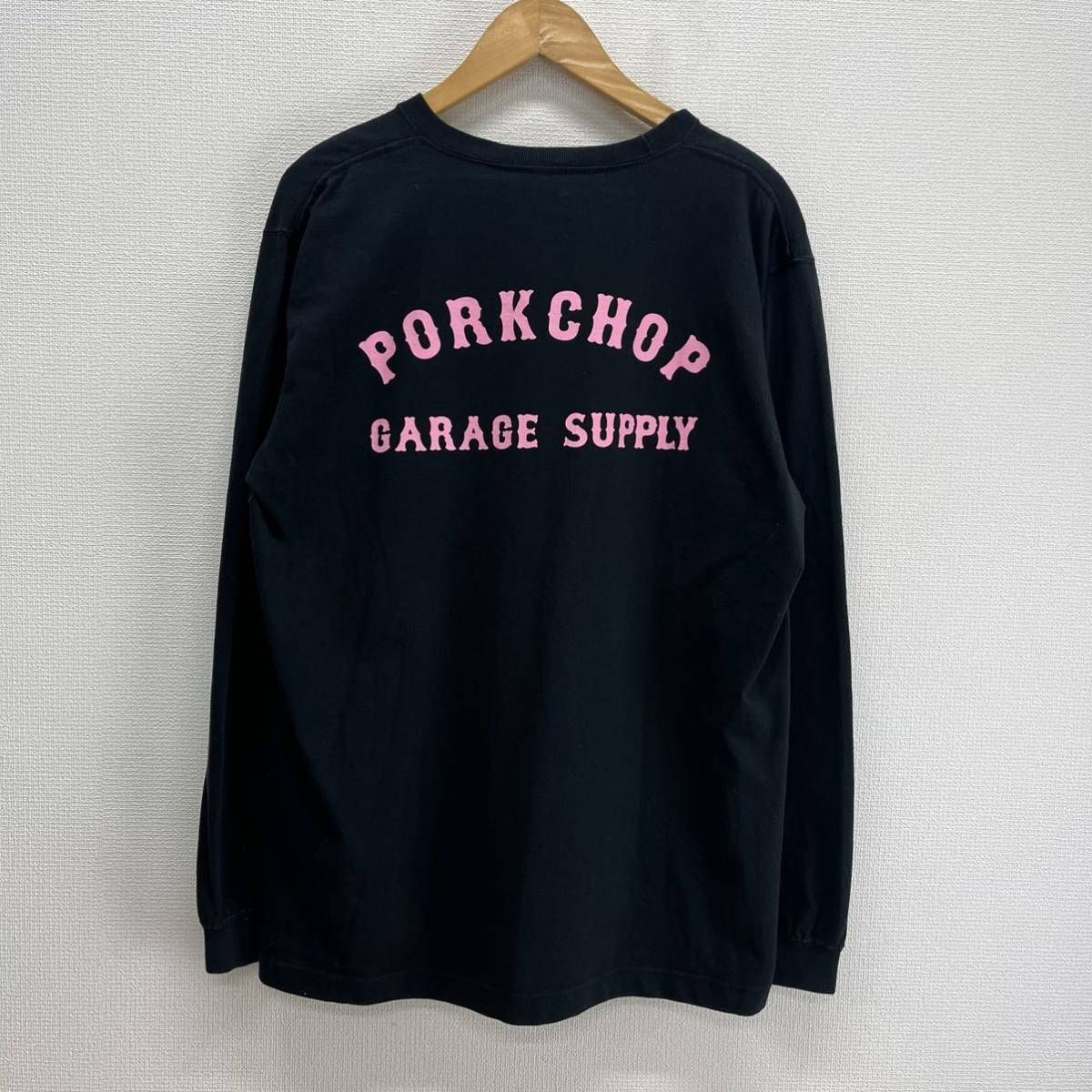 PORKCHOP Garage SUPPLY ポークチョップガレージサプライ 長袖Tシャツ ロンT カットソー ロゴ L 10112024