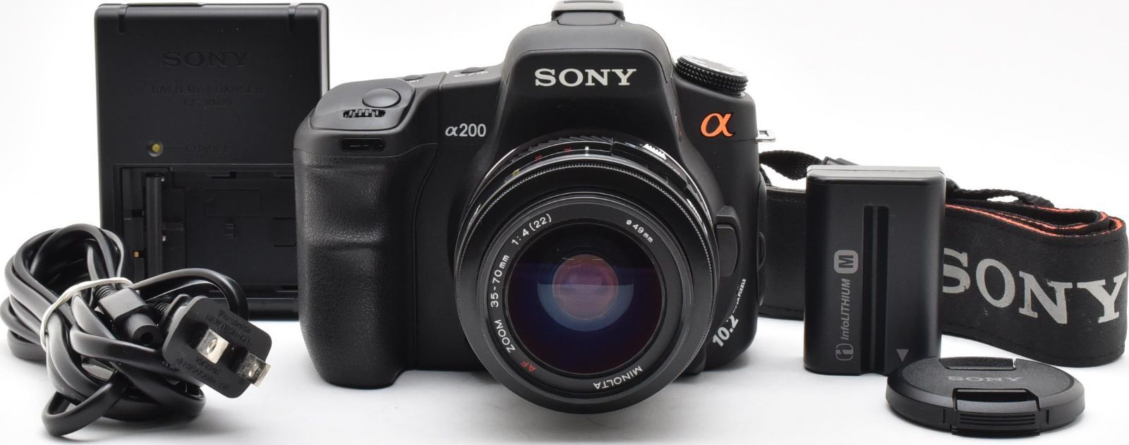 I25[6888B]☆美品☆ ソニー SONY α200 ボディ DSLR-A200 レンズセット