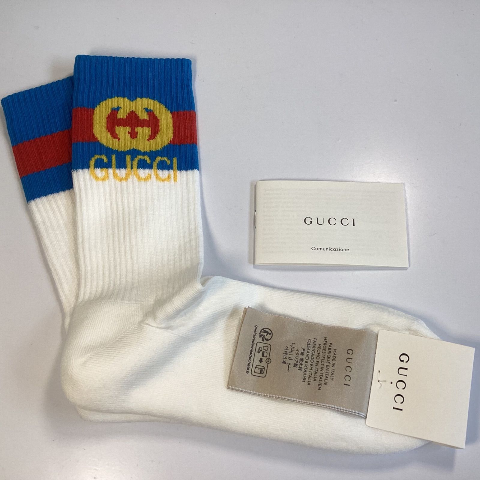 大人にもおすすめ GUCCI チルドレンズ コットンウェブGGソックス