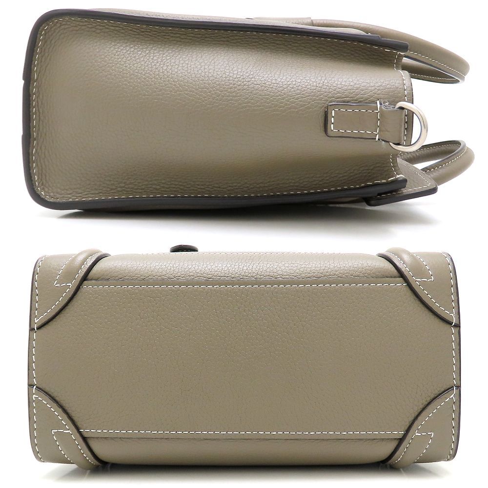 CELINE セリーヌ ラゲージナノショッパー スリ グレージュ