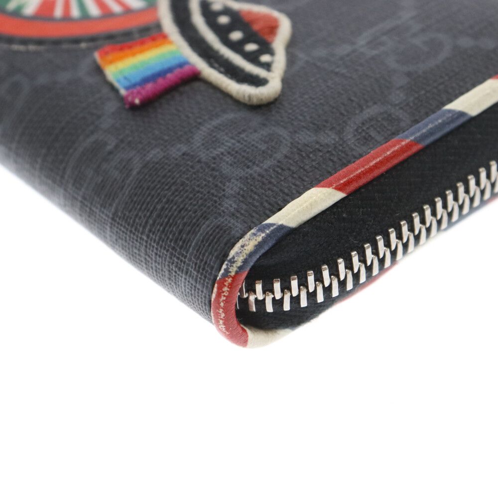 GUCCI (グッチ) ナイトクーリエ GGスプリーム ラウンドジップ