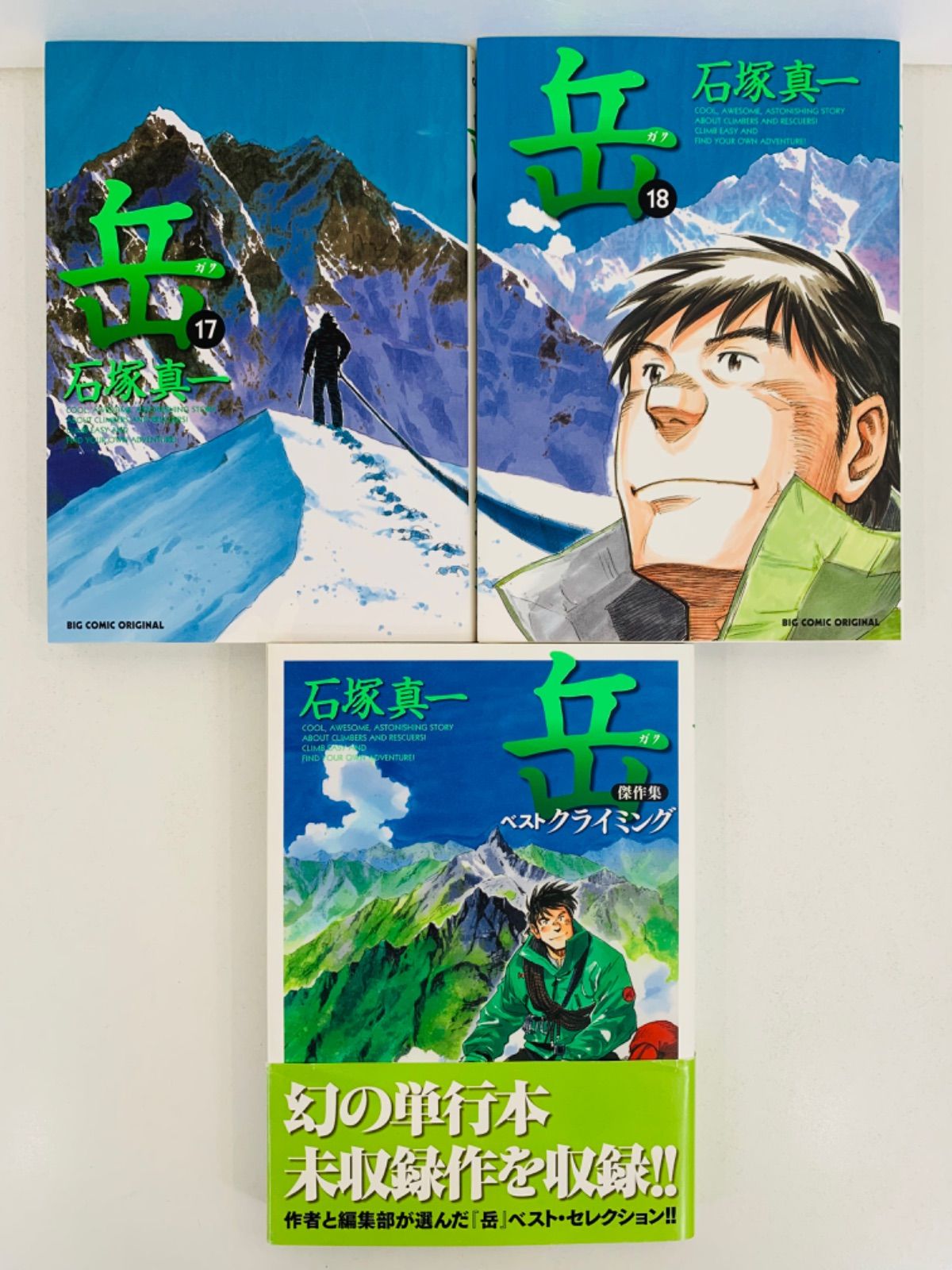 岳 1-18 完結 全巻＋おまけ「ベストクライミング、そんでよし、他」石塚真一 Amazon.co.jp: 漫画コミック岳1-18巻全巻完結セット＋傑作集