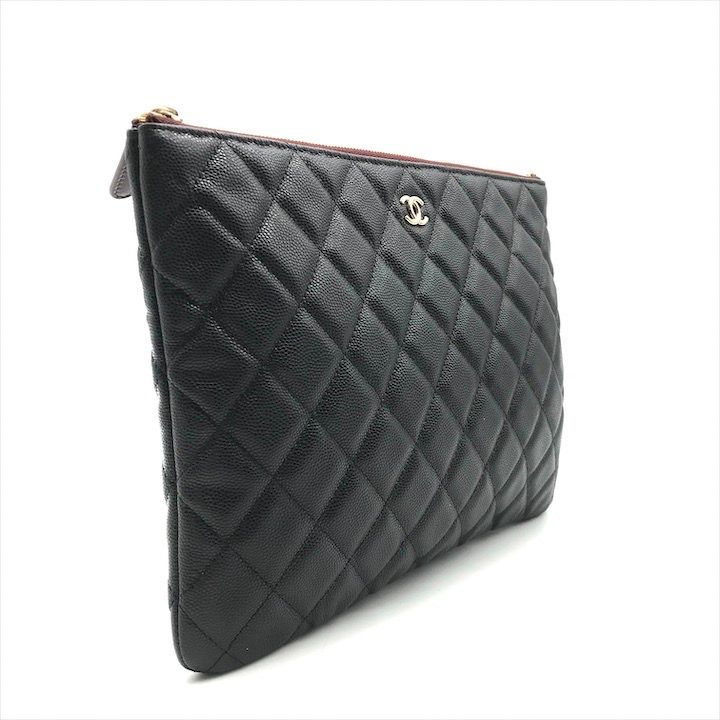 展示品 CHANEL シャネル マトラッセ ココマーク キャビアスキン