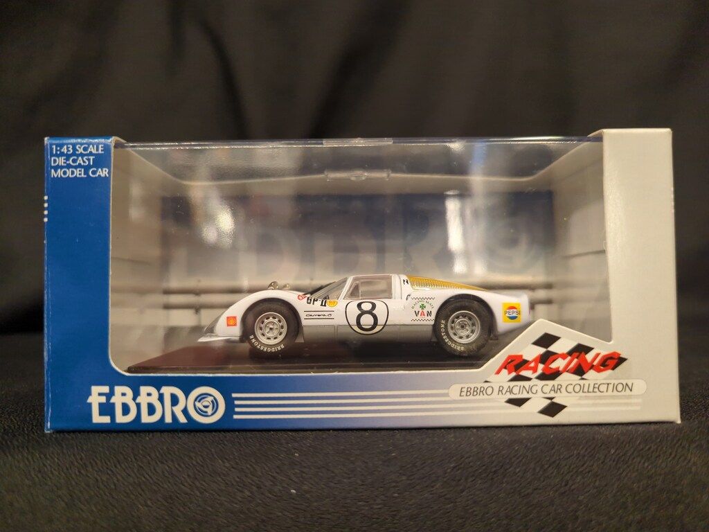 MMP EBBRO 1/43 PORSCHE 906 CARRERA 1967 JAPAN GP #8 WHITE