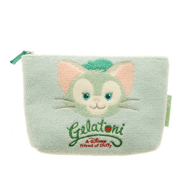 新品・香港ディズニー】ダッフィー&フレンズ ジェラトーニ 刺繍ポーチ 