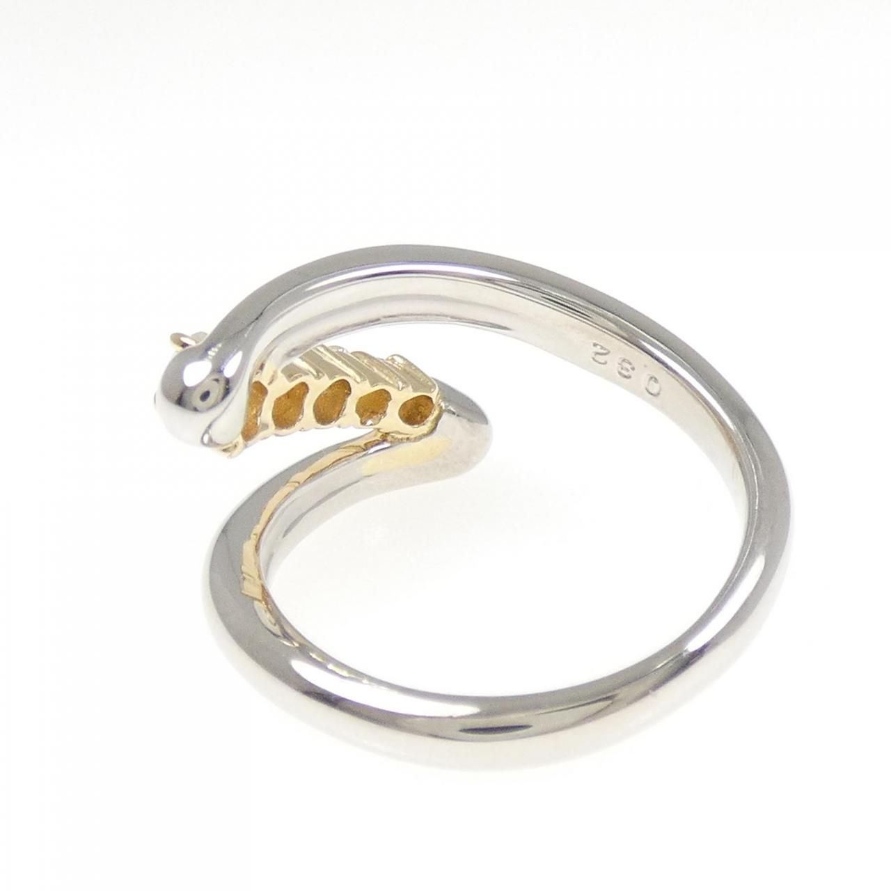 PT900 K18YG ダイヤモンド リング 0.32CT FORTGASGNV_COM_BR