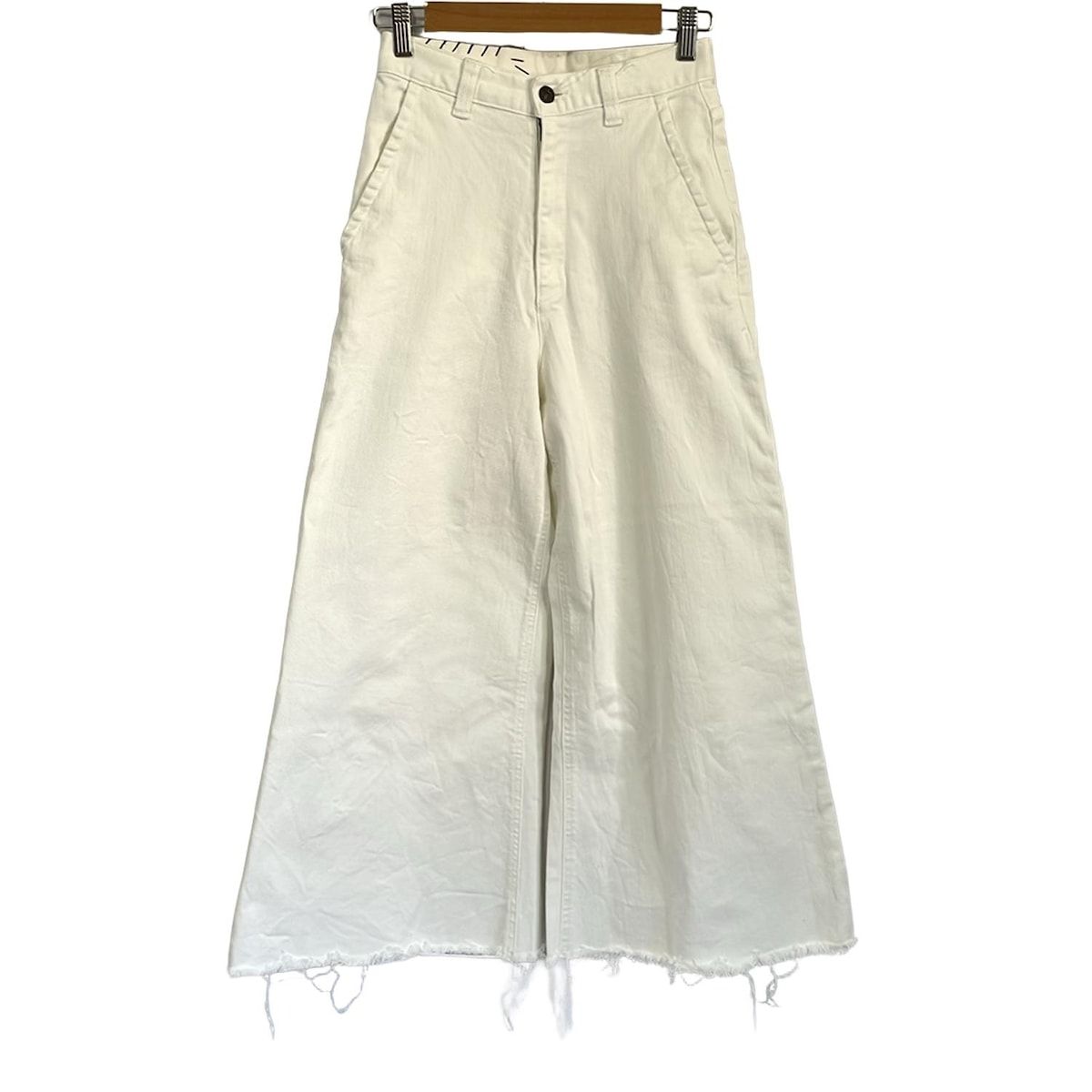 RH Vintage アールエイチ ヴィンテージ ジーンズ サイズ23 レディース - 白 フルレングス ダメージ加工