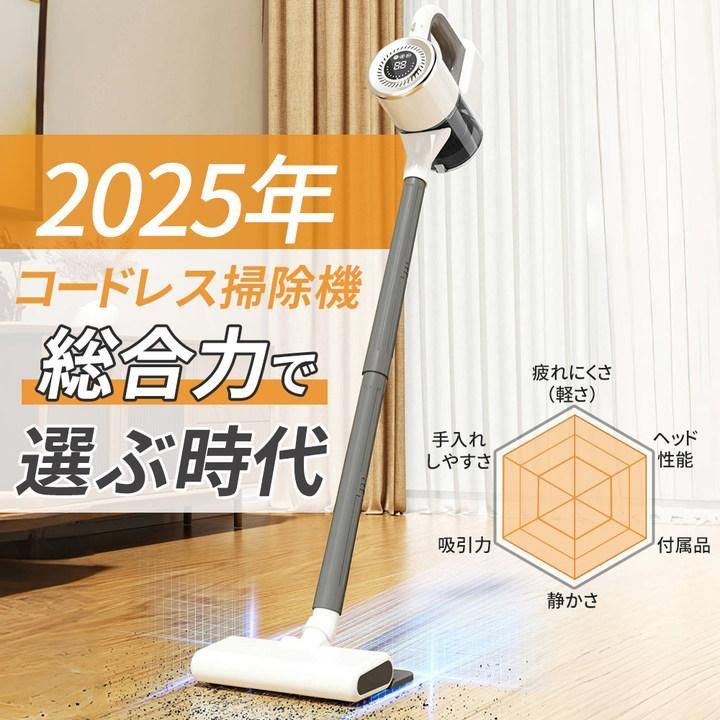 掃除機 コードレス 軽量 ハンディ 充電式 自走式 4WAY 49800Pa強力吸引 5400mAh 大容量バッテリー HEPA 一人暮らし 静音 車載 家庭両用 3段階吸引力調節