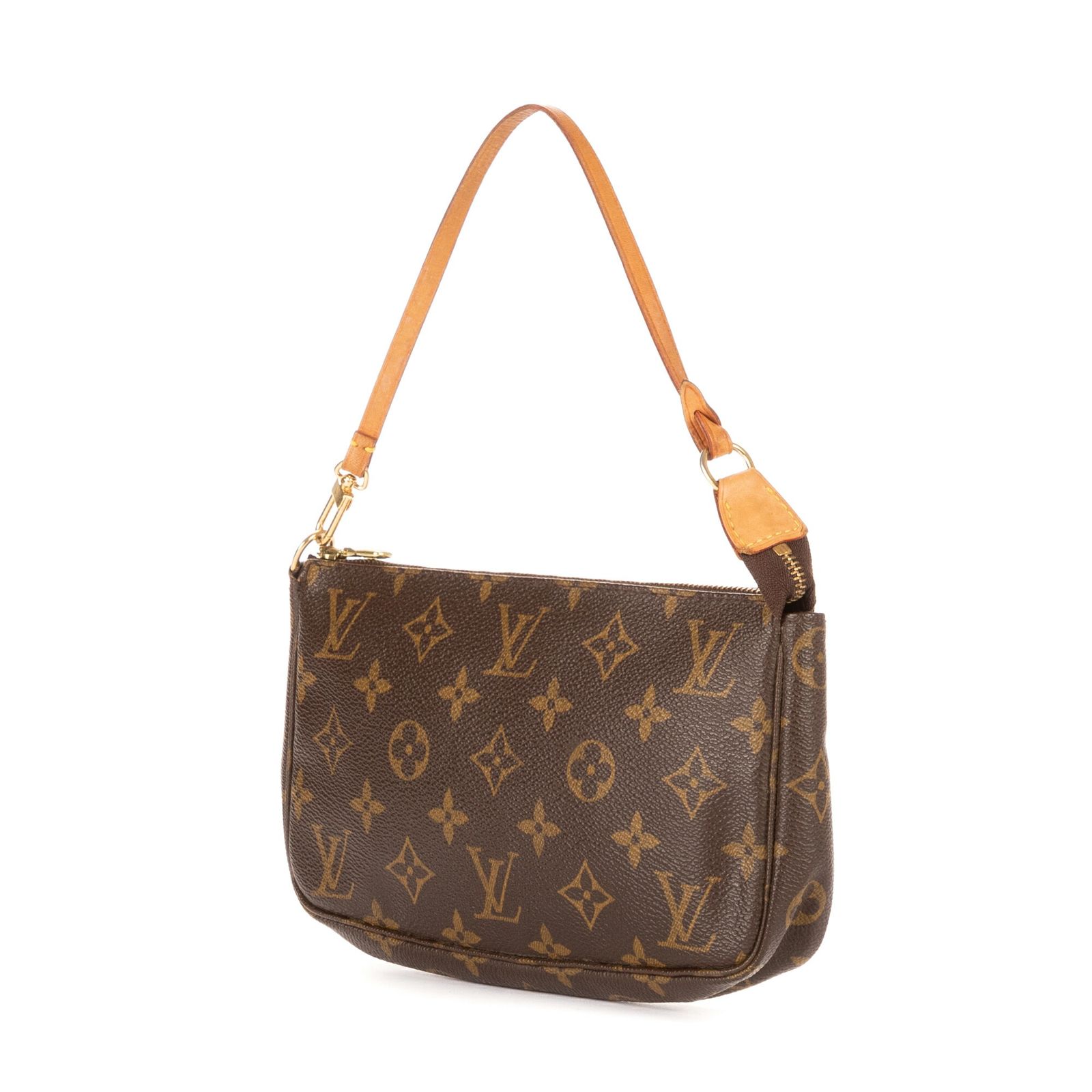 LOUIS VUITTON ルイヴィトン ポーチ茶色モノグラムキャンバスA