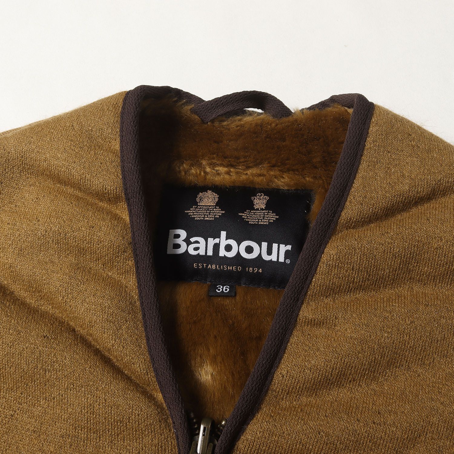 Barbour バブアー　ファーライナーベスト 36サイズ ブラウン Barbour ベスト 36サイズ ブラウン Barbour バブアー ファーライナー