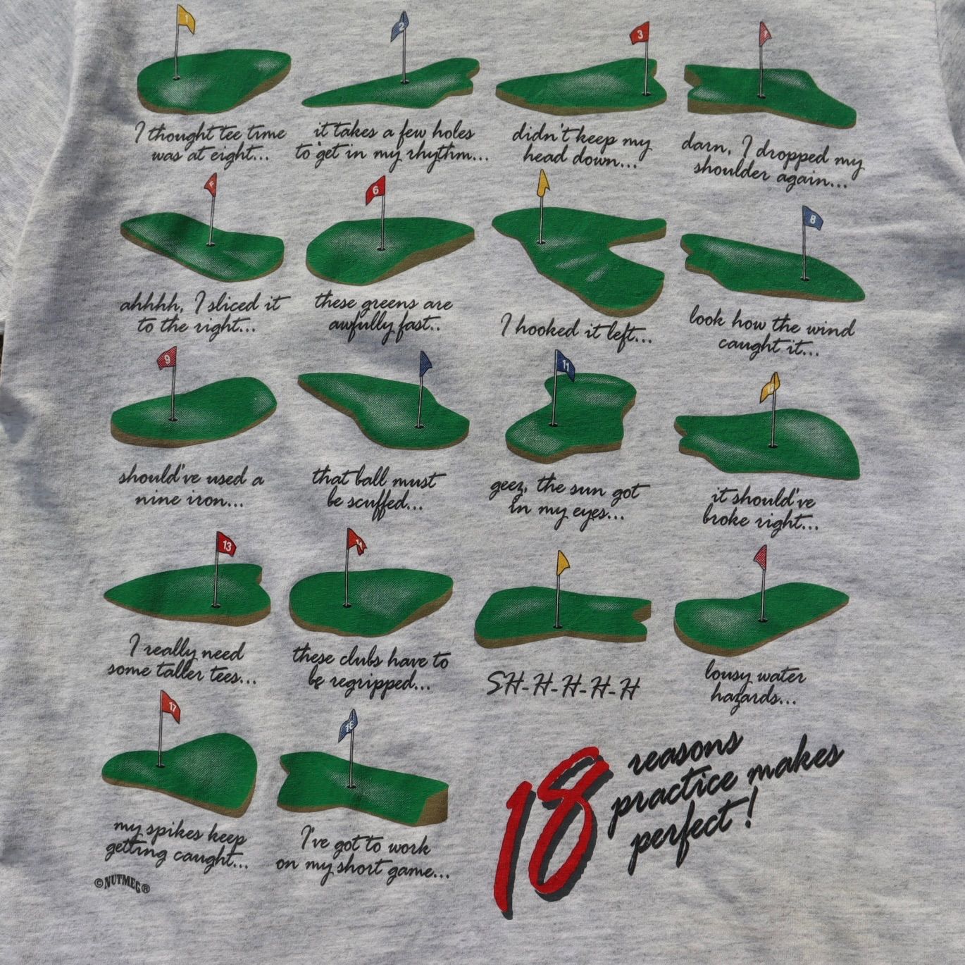 90s ゴルフボール プリントTシャツ USA製 未使用 デット 生成り レア 90s ゴルフボール プリントTシャツ USA製 未使用 デット 生成り